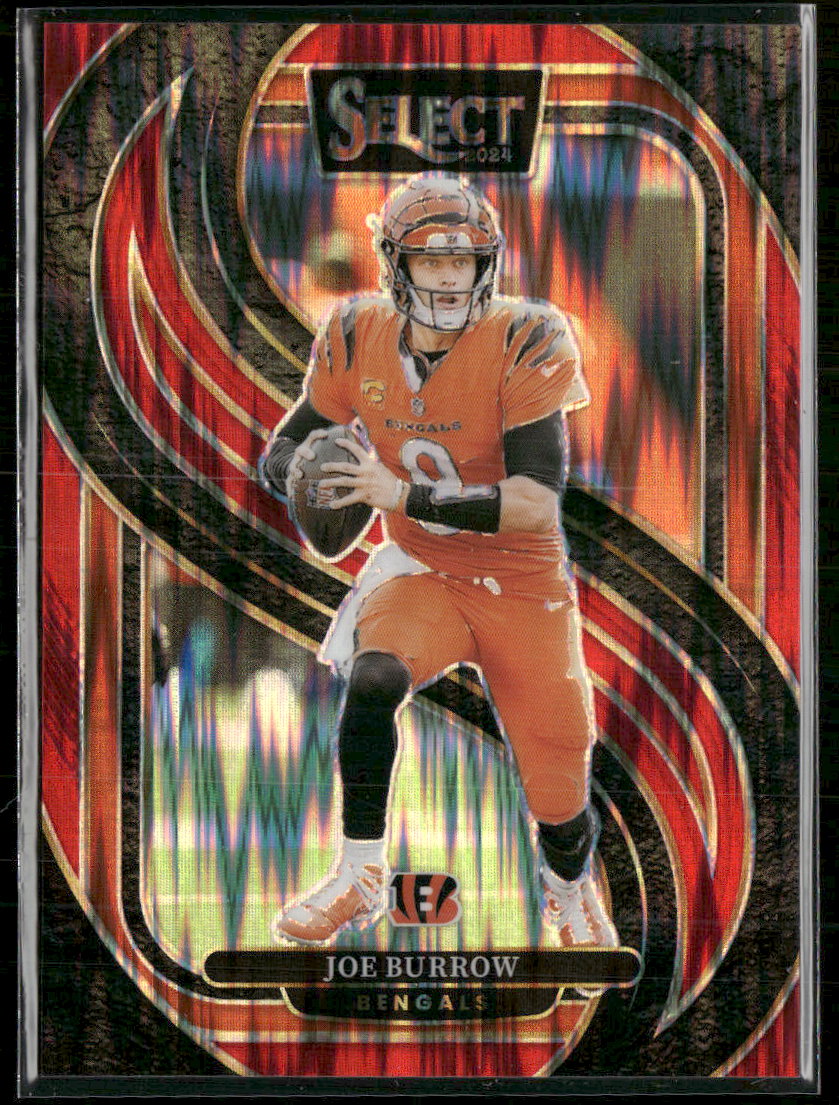 2024 Panini Black & Red Prizm Shock Joe Burrow #127 /249