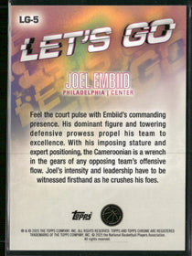 2024-25 Topps Chrome Let's Go! Joel Embiid #LG-5