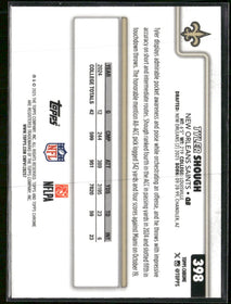 2025 Topps Chrome Football Leather Refractor Tyler Shough Rookie #398