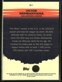 2024-25 Topps Chrome Countdown Complete Victor Wembanyama #CC-1