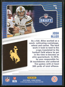 2018 Score NFL Draft Josh Allen #5