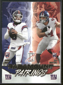 2025 Topps Signature Class Paramount Pairings Cam Skattebo / Jaxson Dart #PP-2