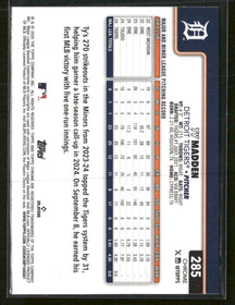 2025 Topps Chrome Lightboard Logo Base Variations Ty Madden Rookie #285