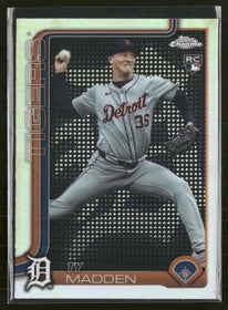 2025 Topps Chrome Lightboard Logo Base Variations Ty Madden Rookie #285