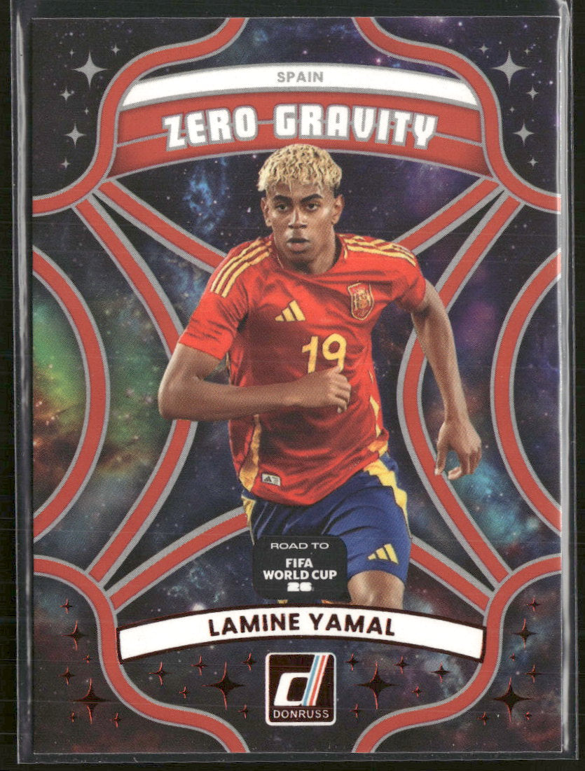 2025-26 Donruss Road to FIFA World Cup Zero Gravity Red Lamine Yamal #10