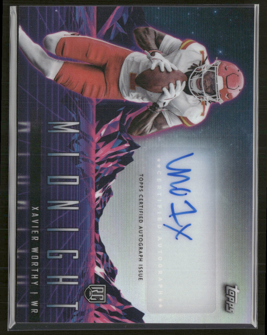 2024 Topps Midnight Rookie Horizon Signatures Xavier Worthy Auto #RHS-XW