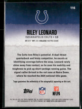 2025 Topps Signature Class Autographs Riley Leonard Rookie Auto #116
