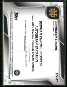 2025 Bowman University Chrome Prospect Autographs Boubacar Traore Auto #BCA-BT