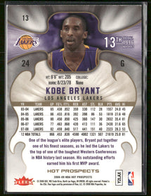 2008-09 Fleer Hot Prospects Kobe Bryant #13