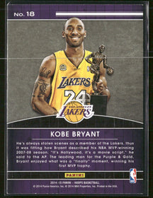 2014-15 Hoops High Honors Kobe Bryant #18
