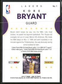 2016 NBA 2K17 Kobe Bryant Tribute Kobe Bryant #1