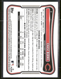 2026 Bowman Fuchsia Chase Burns Rookie #/299 #3