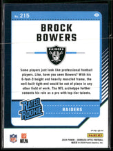 2024 Donruss Optic Teal Velocity Brock Bowers #215
