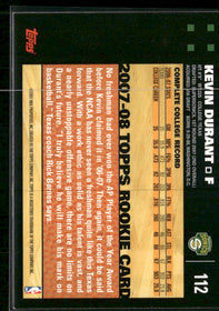2007-08 Topps Kevin Durant Rookie #112