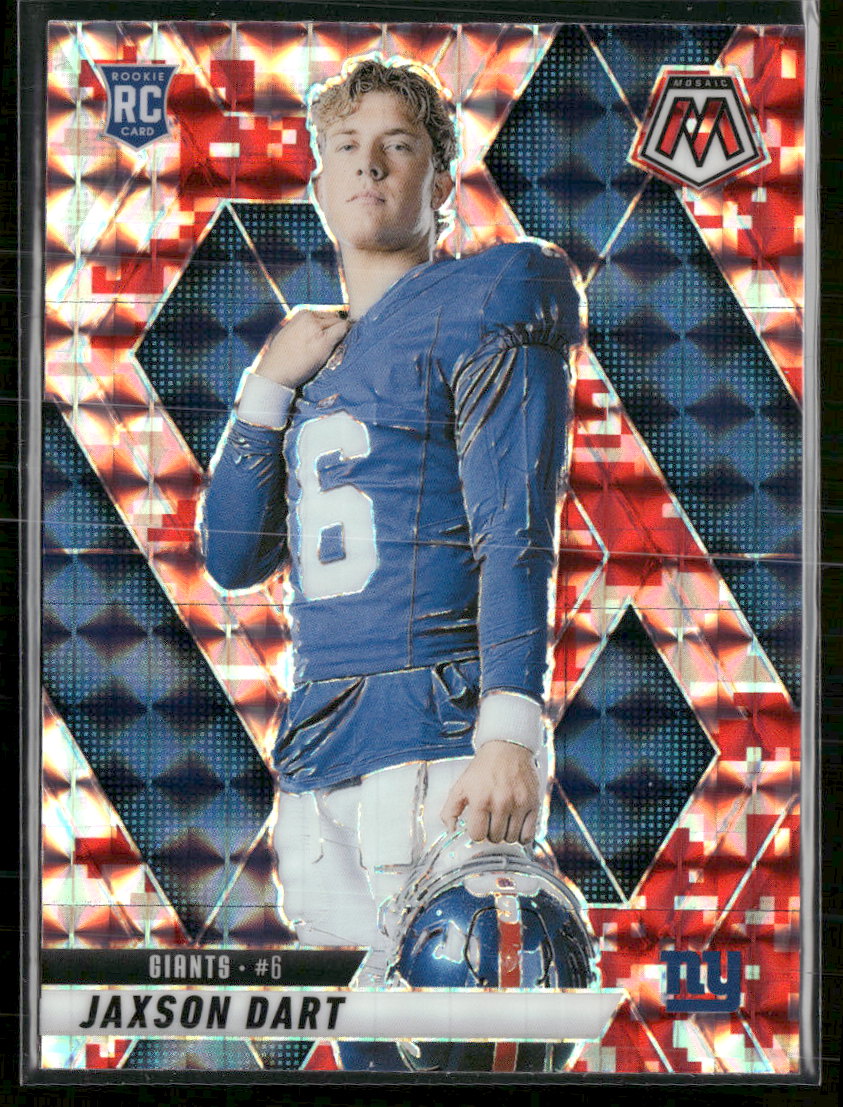 2025 Panini Mosaic Mosaic Camo Red Jaxson Dart Rookie #288