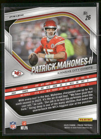 2025 Panini Prizm White Disco Patrick Mahomes II #26