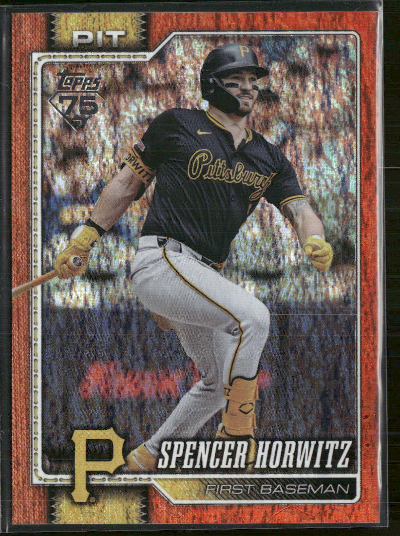 2026 Topps Orange Sandglitter Spencer Horwitz #/25 #77