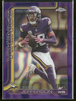 2025 Topps Chrome Purple Lava Justin Jefferson #/75 #195