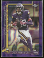 2025 Topps Chrome Purple Lava Justin Jefferson #/75 #195