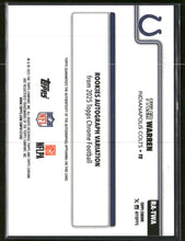 2025 Topps Chrome Rookie AU Pink Refractor Tyler Warren #/250 Auto #RA-TWA