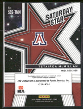 2025 Panini Prizm Draft Saturday Stars AU Hyper Tetairoa McMillan Auto #SSS-TMN