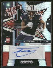 2025 Panini Prizm Draft Saturday Stars AU Hyper Tetairoa McMillan Auto #SSS-TMN