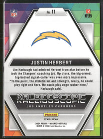 2024 Panini Mosaic Kaleidoscopic Justin Herbert #11
