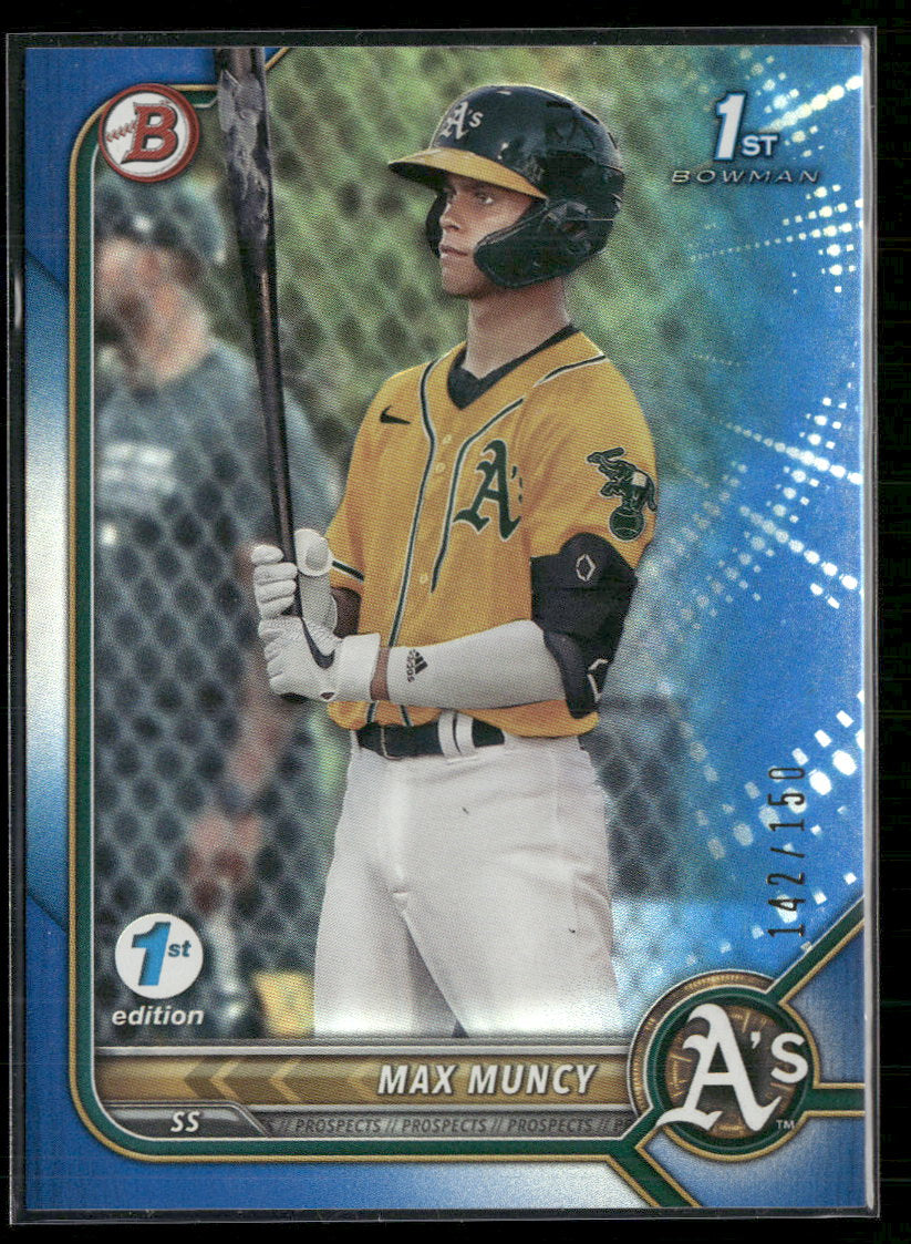 2022 Bowman 1st Edition Blue Foil Max Muncy #/150 #BPPF-89