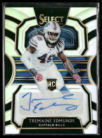 2018 Panini Select Rookie Signatures Prizm Tremaine Edmunds #/199 Auto #RS-TE