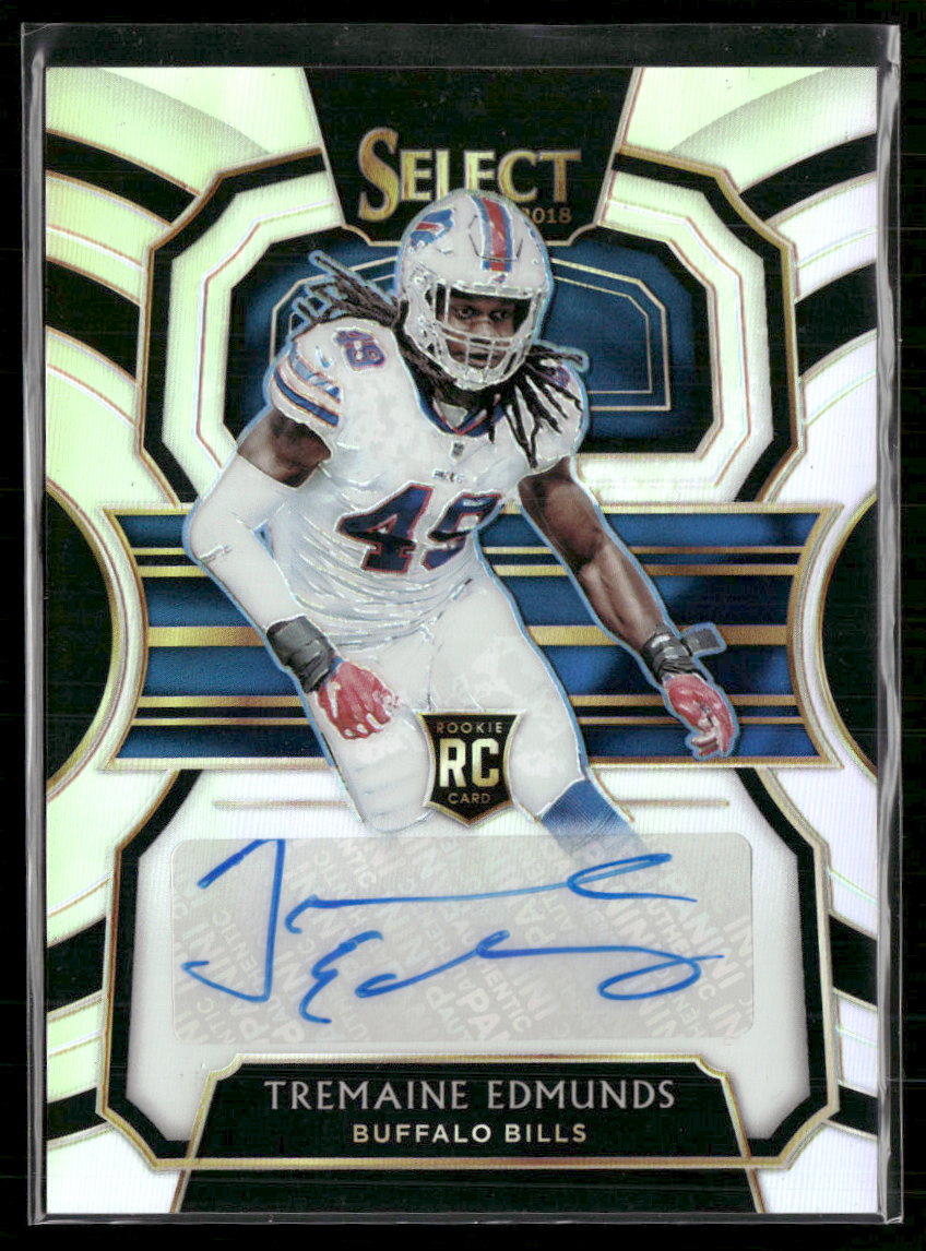 2018 Panini Select Rookie Signatures Prizm Tremaine Edmunds #/199 Auto #RS-TE