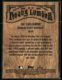 2026 Topps Heavy Lumber Jac Caglianone #HL-18