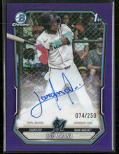 2026 Bowman Chrome Prospect AU Purple Refractors Luis Arana #/250 Auto #CPA-LA