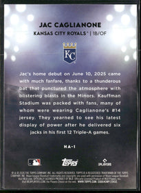 2026 Topps Home Field Advantage Jac Caglianone #HA-1