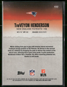 2025 Topps Signature Class Orange Lava TreVeyon Henderson Rookie #/50 #117