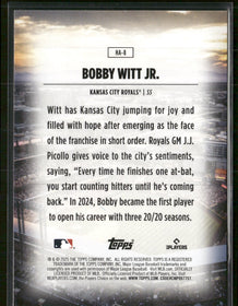 2025 Topps Home Field Advantage Bobby Witt Jr. #HA-8