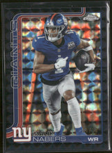 2025 Topps Chrome Black Geometric Refractor Malik Nabers #/10 #225