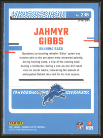 2023 Donruss Optic Green Velocity Jahmyr Gibbs Rookie #236