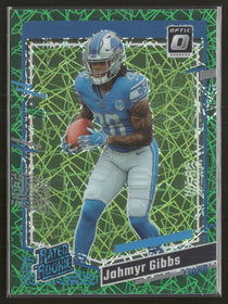 2023 Donruss Optic Green Velocity Jahmyr Gibbs Rookie #236