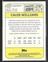 2024 Topps Chrome 1974 Topps Football Pink Refractor Caleb Williams #74TF-1