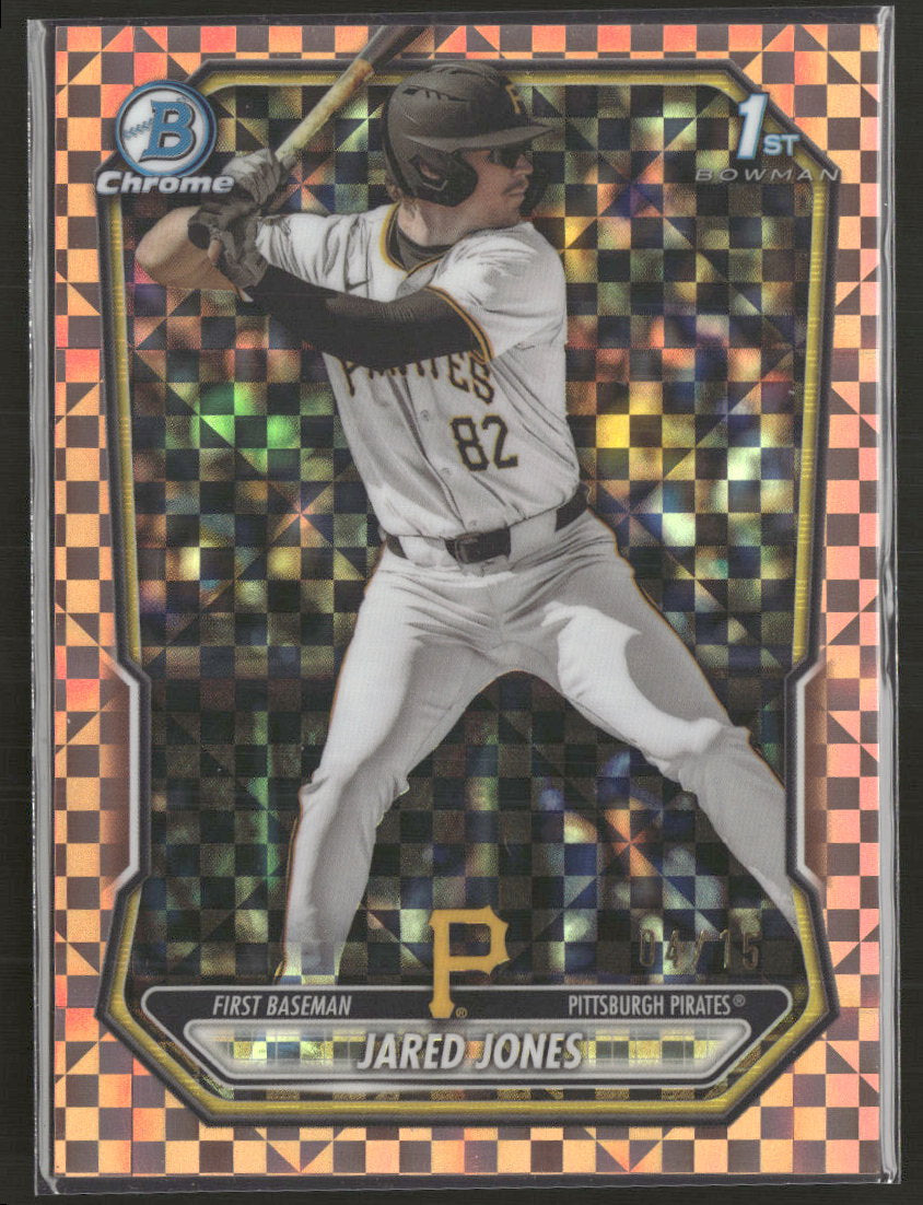 2026 Bowman Chrome Prospects Rose Gold Refractor Jared Jones #/15 #BCP-6