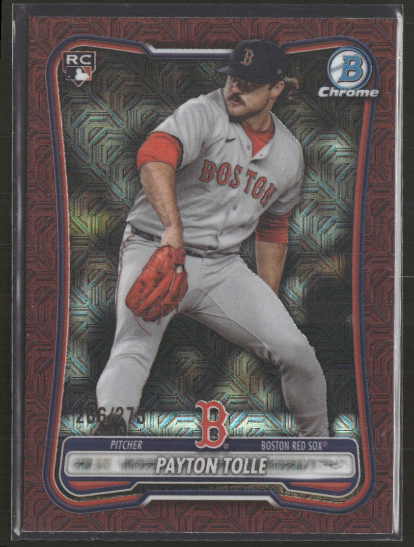 2026 Bowman Chrome Mojo Burgundy Refractors Payton Tolle Rookie #/275 #26