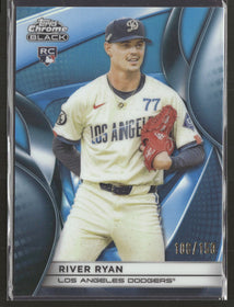 2025 Topps Chrome Black Blue Refractors River Ryan Rookie #/150 #118