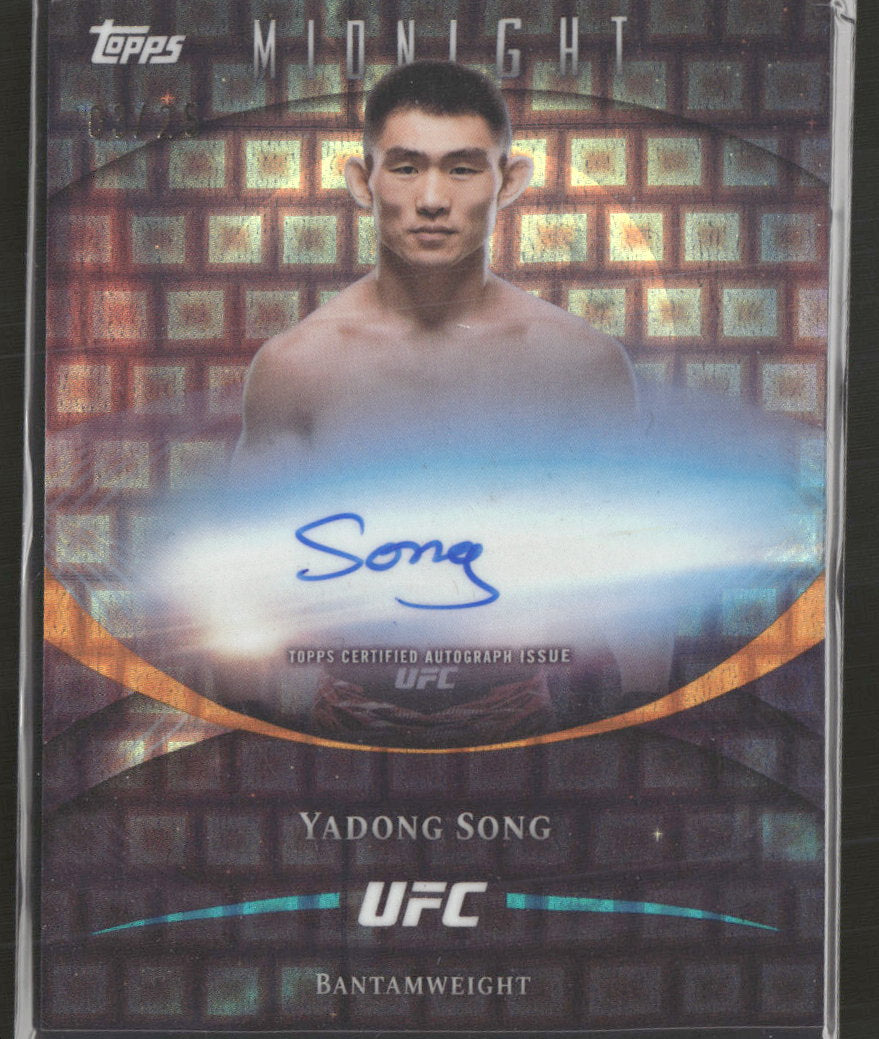 2026 Topps Midnight UFC Base AU Variation Moonrise Yadong Song #/25 Auto #BAV-YS