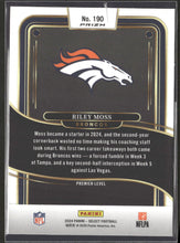 2024 Panini Select Zebra Prizm Riley Moss #190