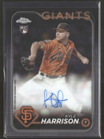 2024 Topps Chrome Rookie Autographs Kyle Harrison Auto #RA-KH