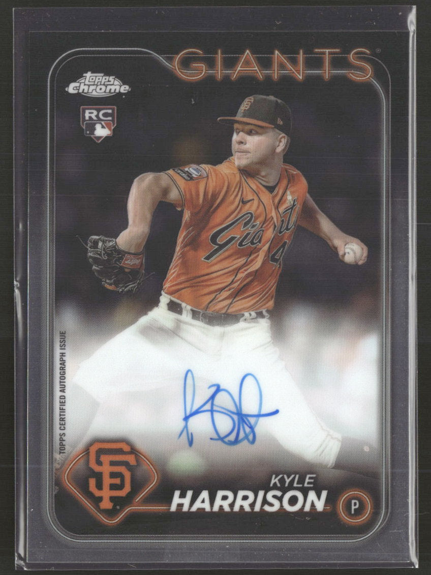 2024 Topps Chrome Rookie Autographs Kyle Harrison Auto #RA-KH