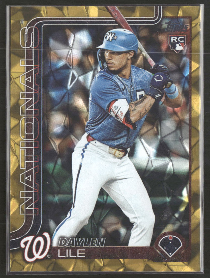 2025 Topps Update Gold Diamante Foil Daylen Lile Rookie #/50 #US172
