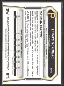2026 Bowman Chrome Prospects Reptilian Refractor Edward Florentino #BCP-82