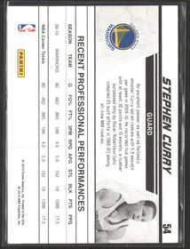 2010-11 Donruss Production Line Cracked Ice Stephen Curry #54