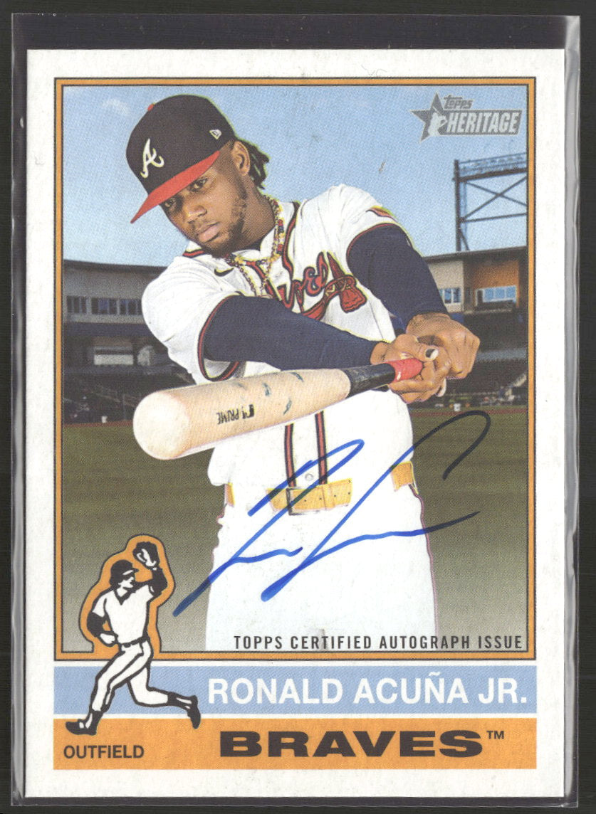 2025 Topps Heritage Real One Autographs Ronald Acuña Jr. Auto #ROA-RAC